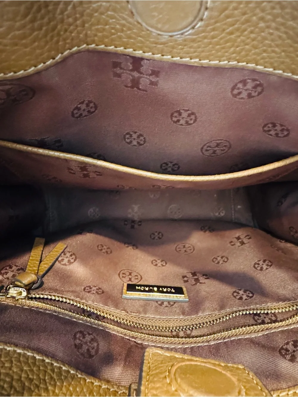 Tory Burch pebbled leather